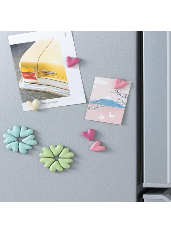LYNLYN 24PCS Cute Heart Fridge Magnets, Colorful Strong Refrigerator Magnets for Whiteboard, Cabinet and Locker, Decorative Mini Magnets for Kitchen, Classroom and Office - Image 4